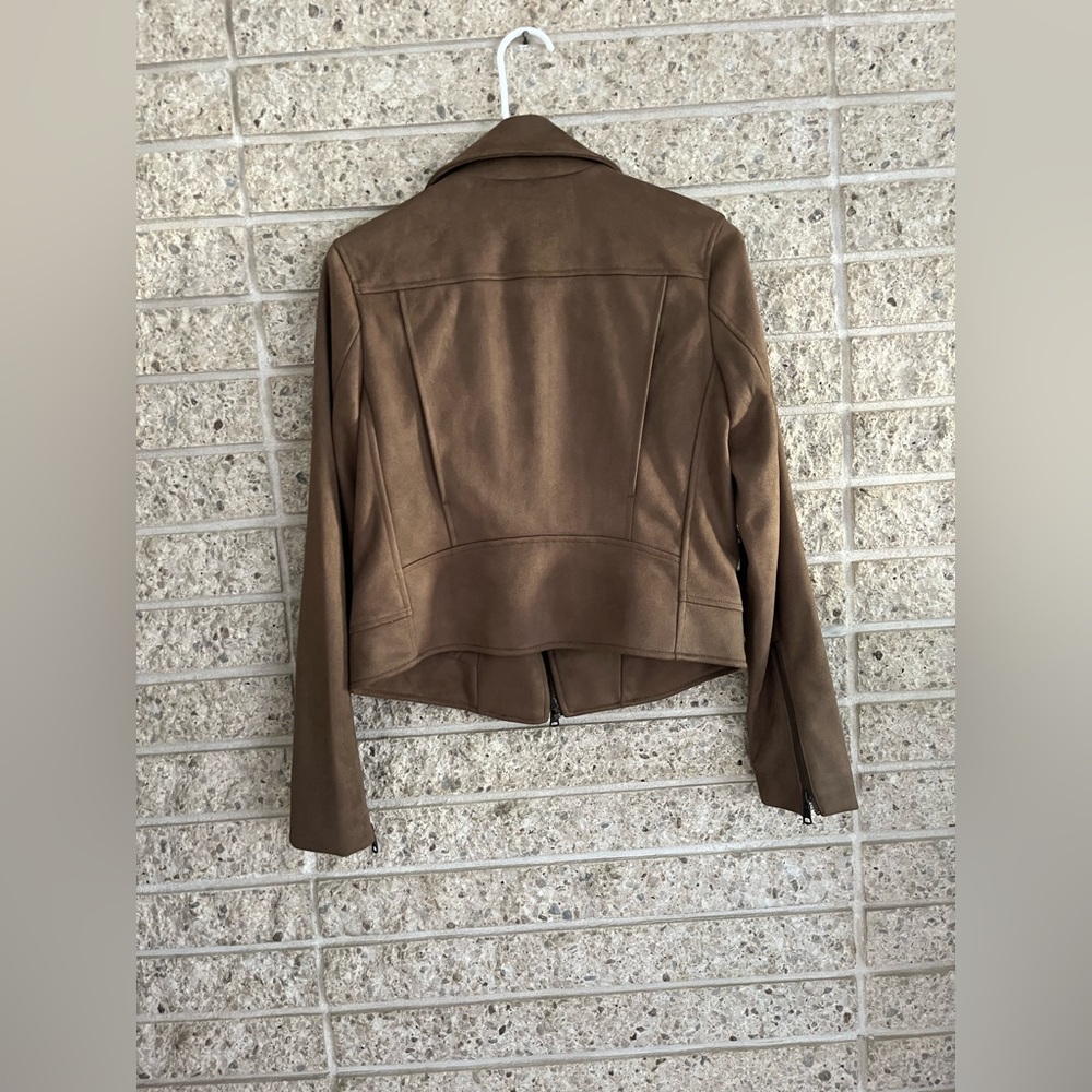 NWOT! Banana Republic Factory Faux Suede Moto Jacket - Picture 3 of 4